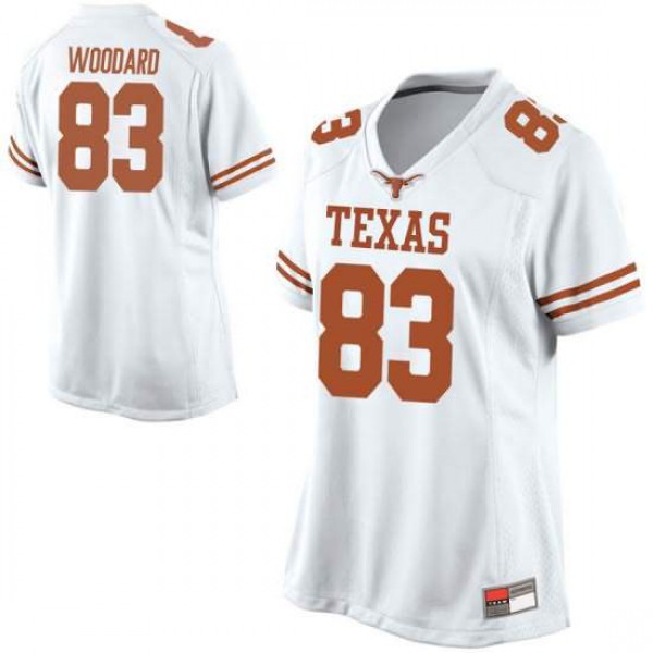 Women's University of Texas #83 Al'Vonte Woodard Game Player Jersey White
